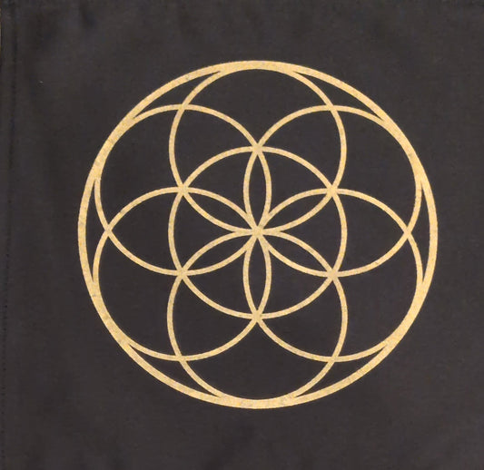 12"x12" Seed of Life Fabric Crystal Grid