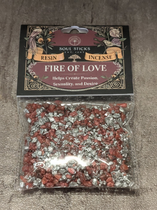 Soul Sticks Resin Incense Fire of Love