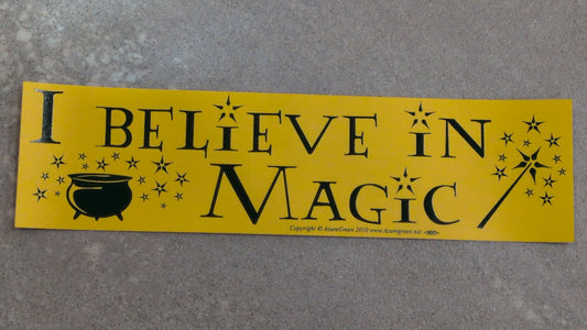 I believe in magic bumper sticker