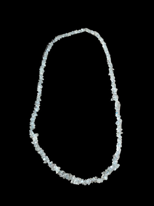 Gemstone Chips Necklace- Blue Topaz