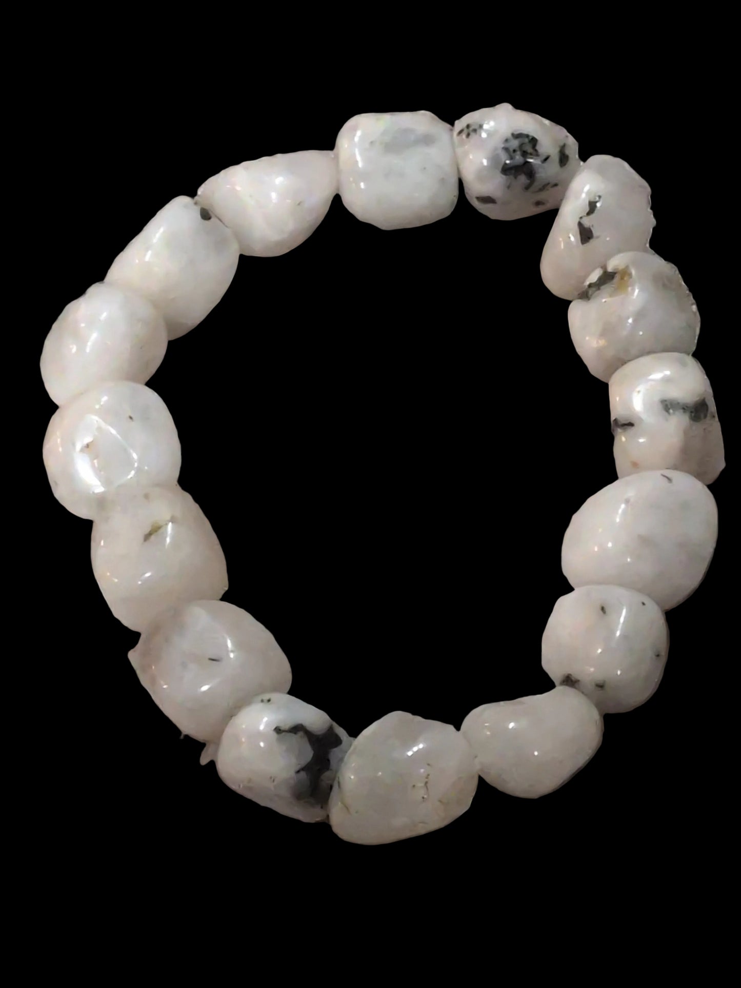 Rainbow Moonstone Nugget Bracelet