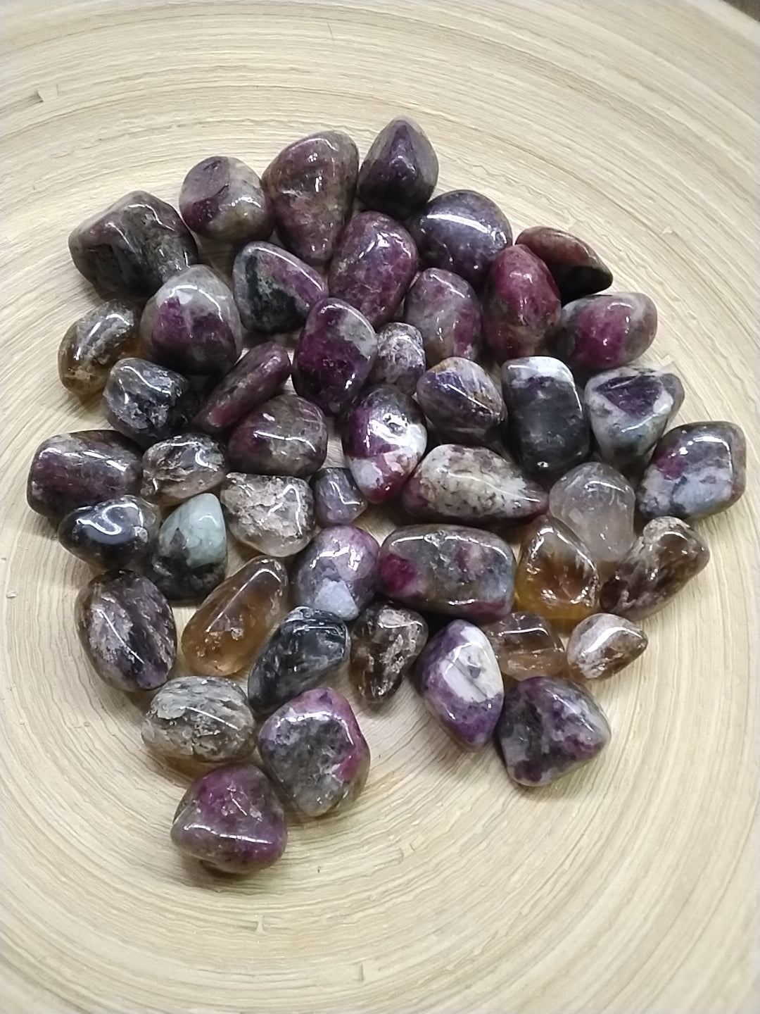 Rubellite Tourmaline Tumbled stone