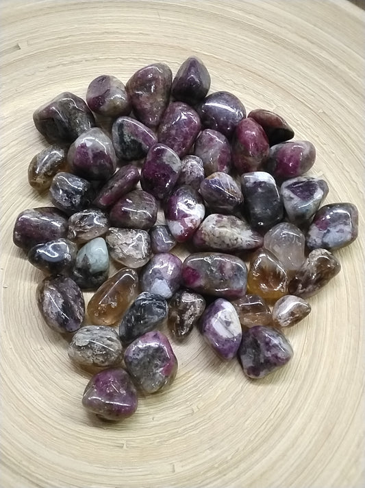 Rubellite Tourmaline Tumbled stone