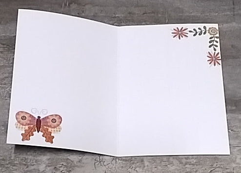Butterfly & Flowers Gift Card