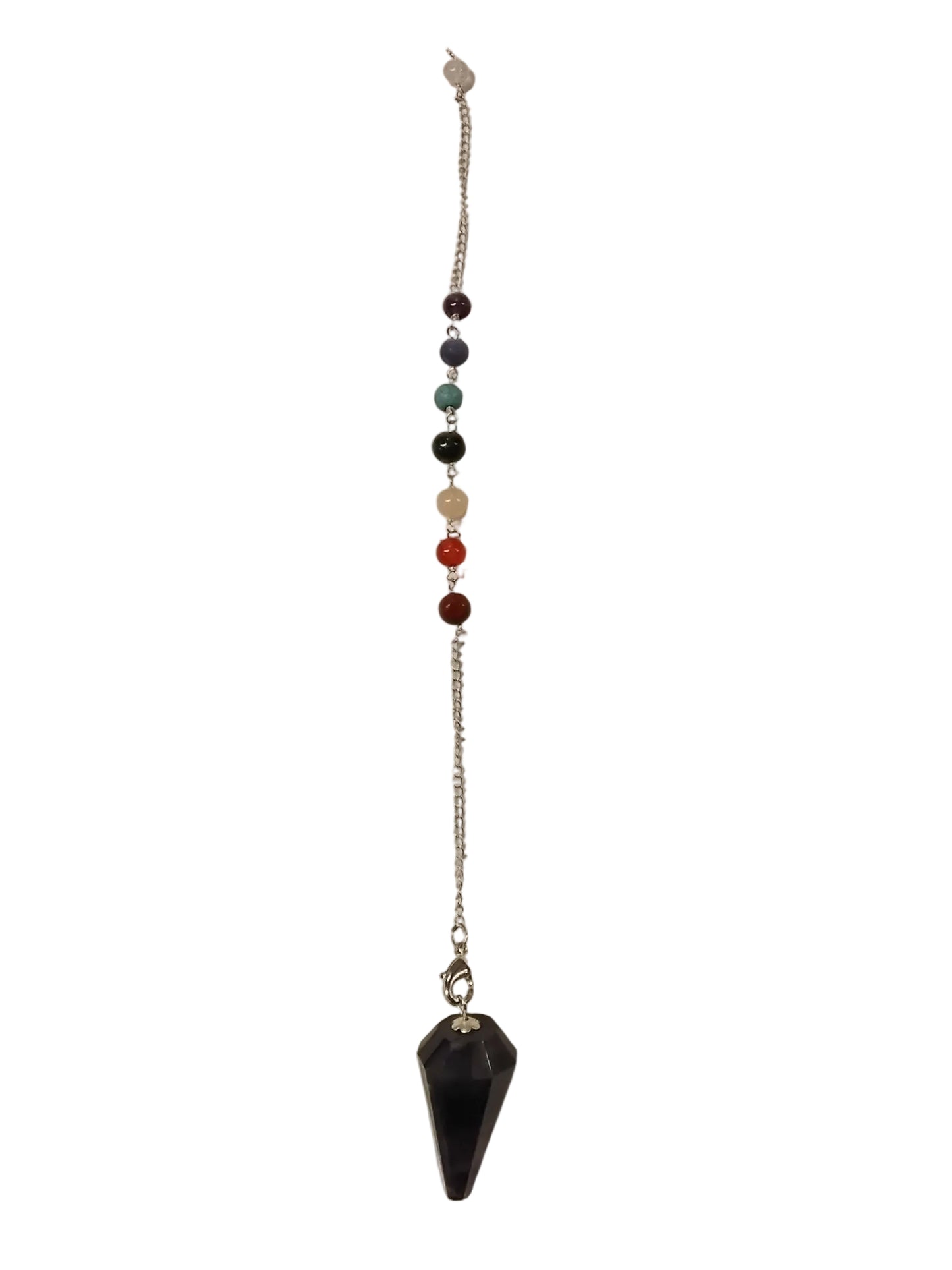 Amethyst Point With Chakra Beads