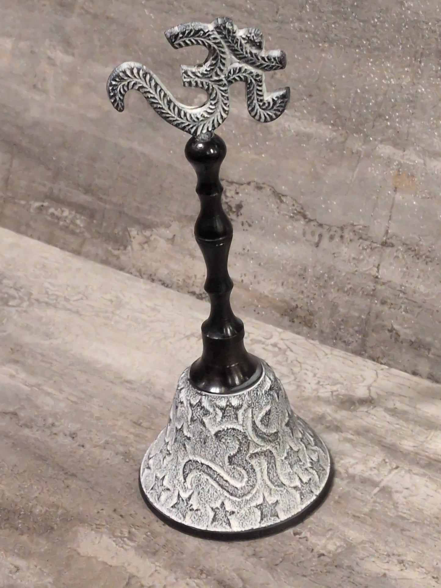 6" Om Brass Offering Bell