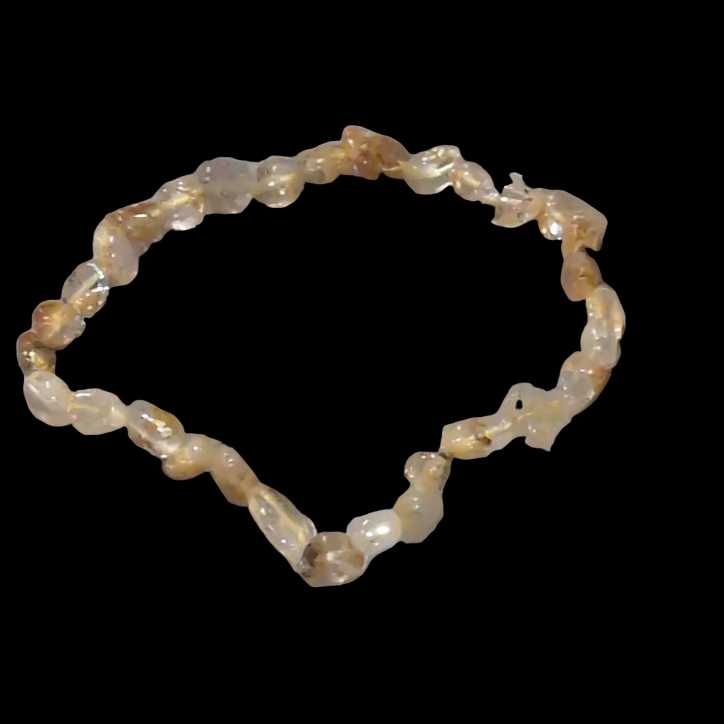 Golden Rutile Quartz Nugget Bracelet