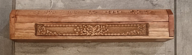 Laser engraved tree Incense Coffin Box