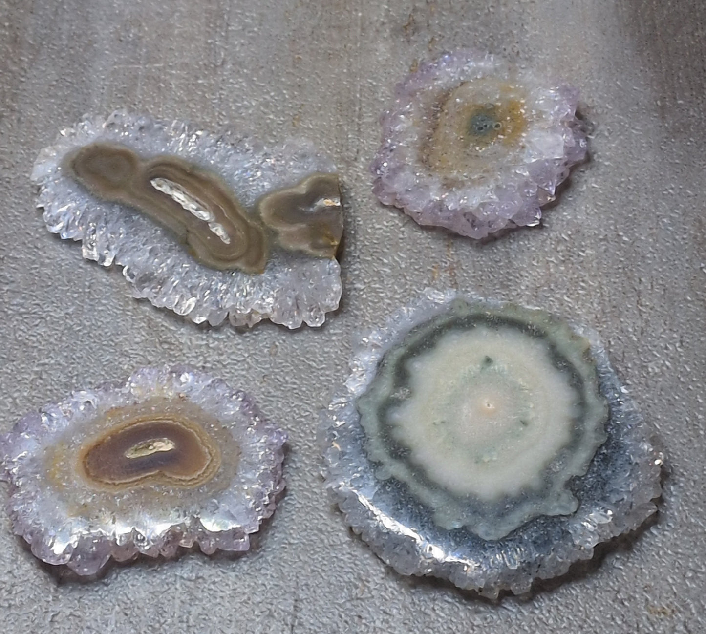 Small Amethyst Stalactite Slice (polished)