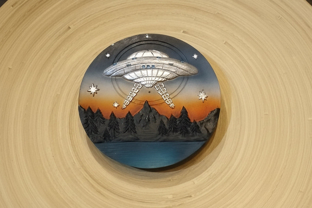 UFO overtop Forest Incense burner