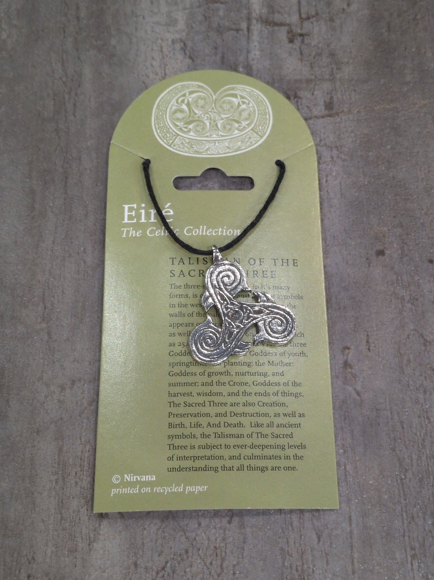 Eiré Celtic Collection Talisman of the Three Pewter Amulet