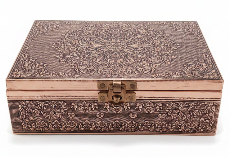 Lotus Copper Plated Box