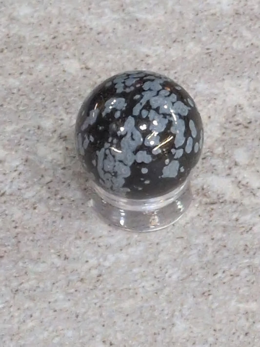 Snowflake Obsidian 20mm sphere