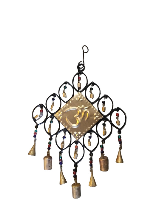 Large Om Wind Chime Diamond shape
