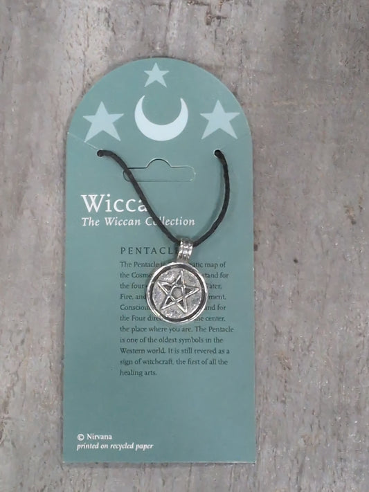 Wicca Collection Closed Pentacle Pewter Amulet