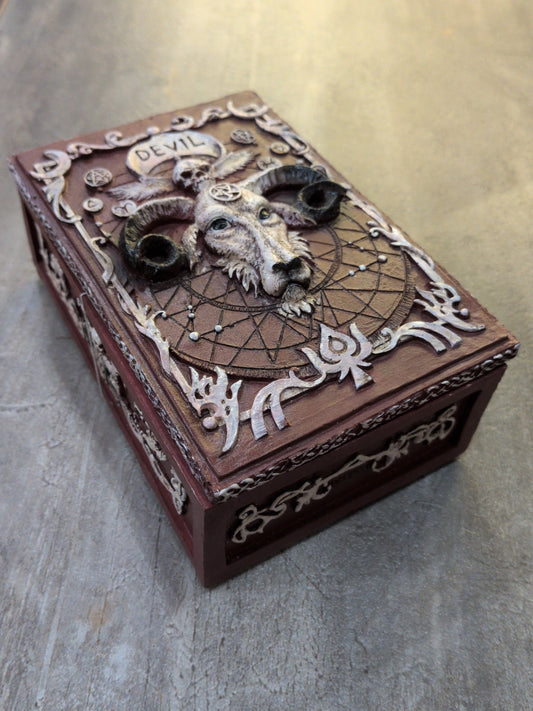 Devil Acrylic Tarot deck storage box