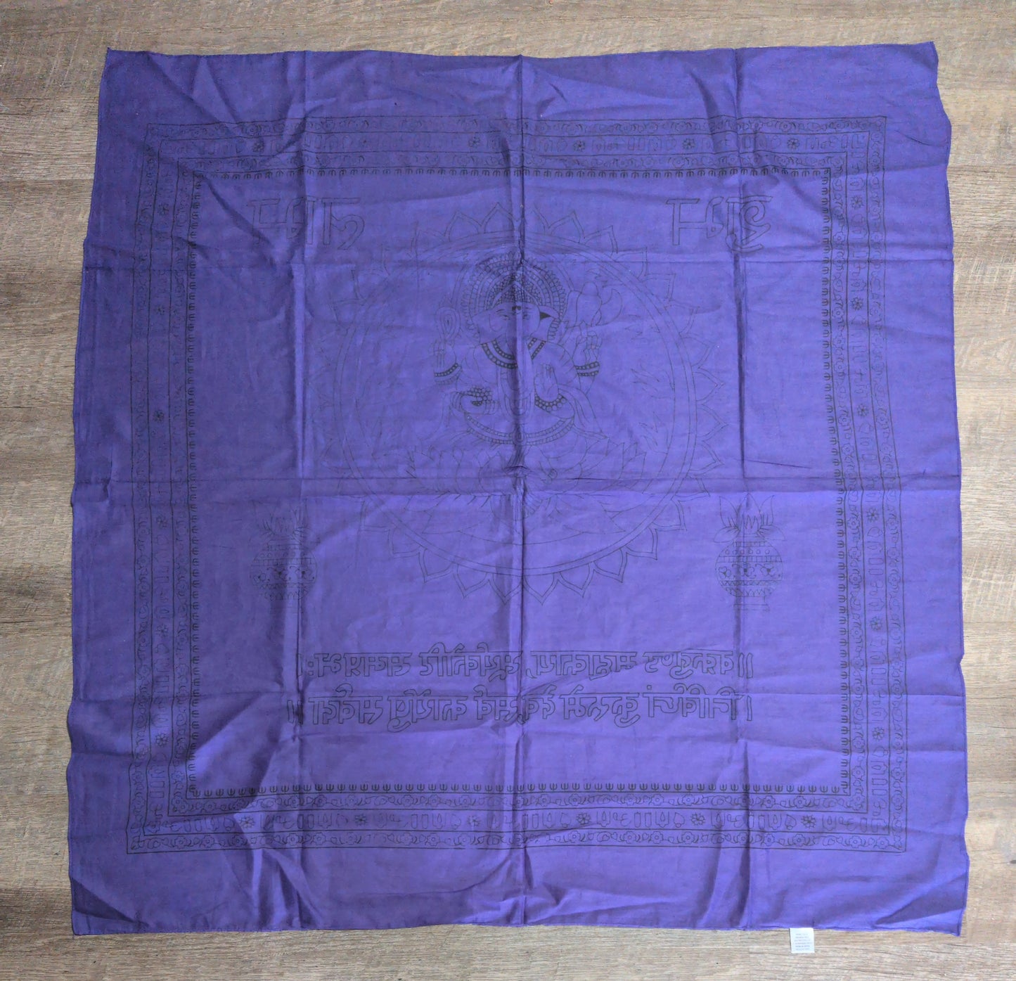 36"x36" Ganesh Altar Cloth (3 color  patterns available)