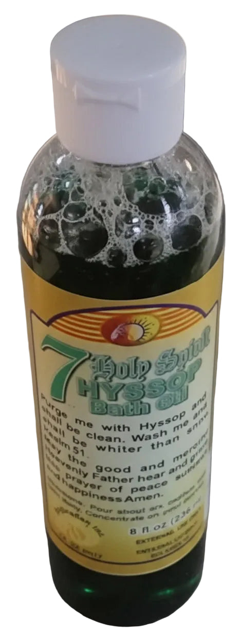 8 oz. 7 Holy Spirit Hyssop Bath oil/water