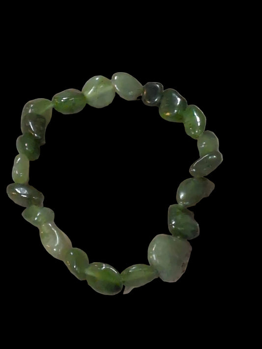 Nephrite Jade Nugget Bracelet