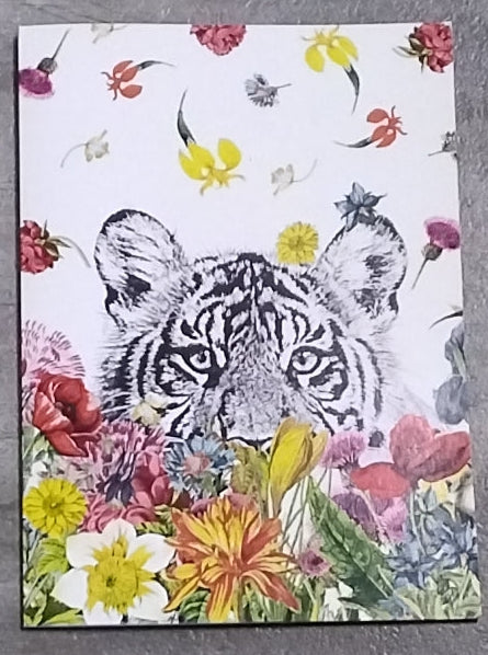 White Tiger w/ Flowers Gift Card