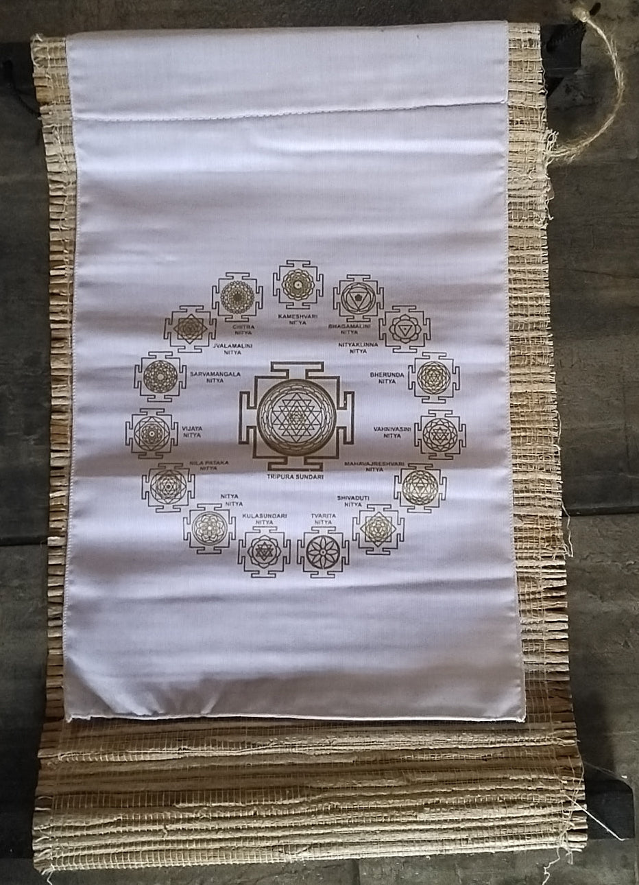 Sampurna Shri Dus Mahavidya Yantra Sacred Geometry banner