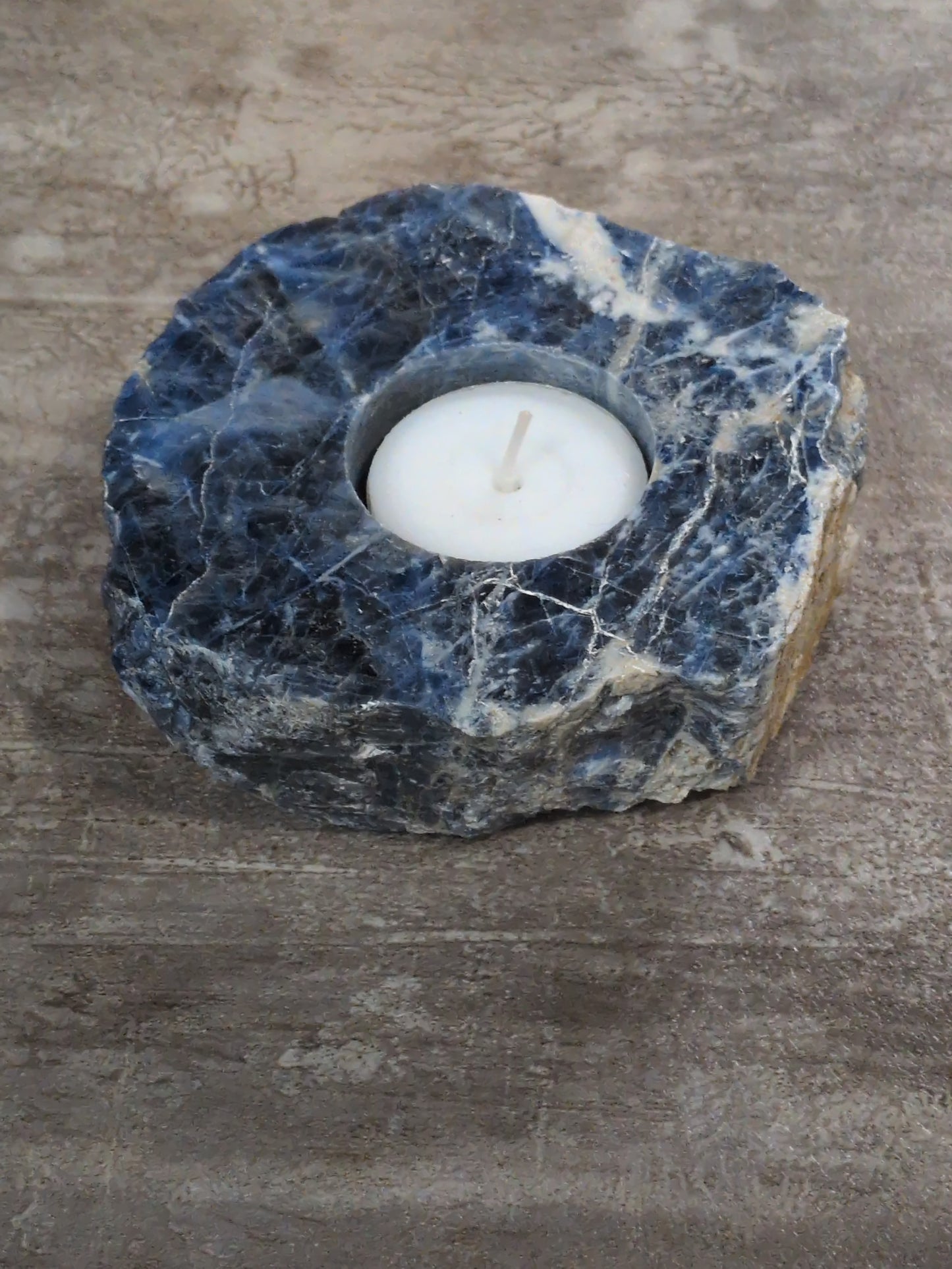 Sodalite Tea light holder