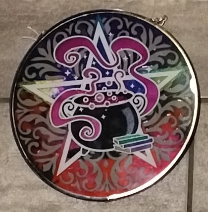 Cauldron & Pentagram Suncatcher