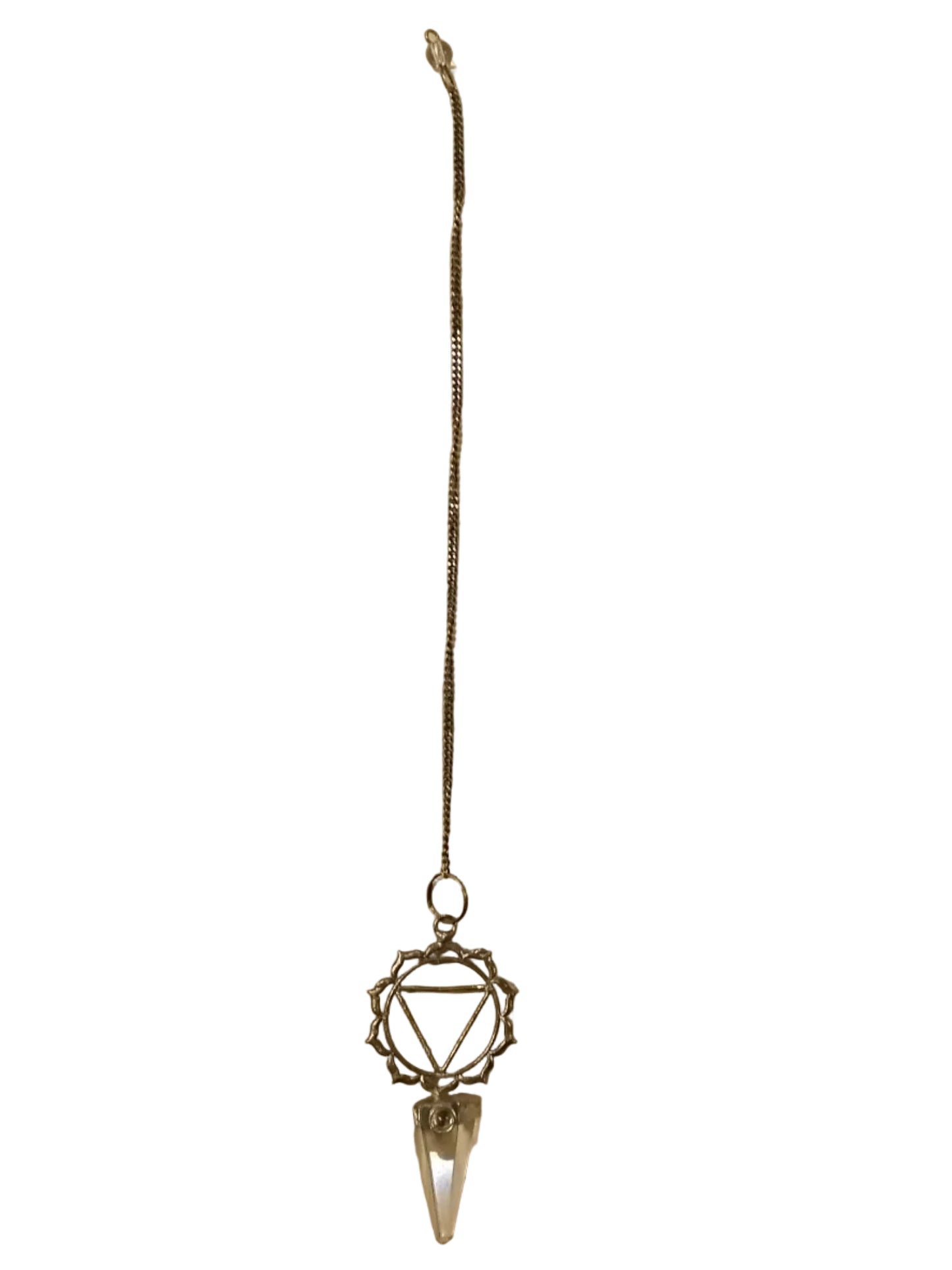 Solar Plexus Chakra With Clear Quartz Pendulum