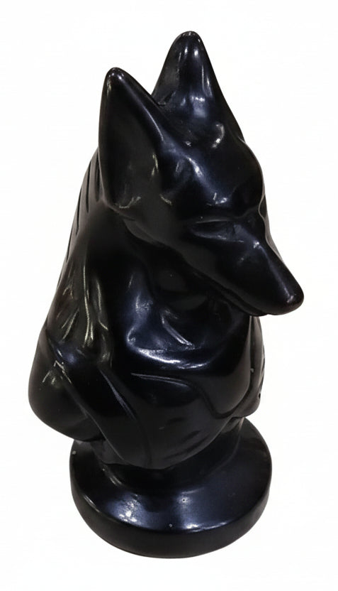 Black Obsidian Anubis statue
