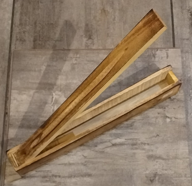 Hinged Lid Wooden Incense burner