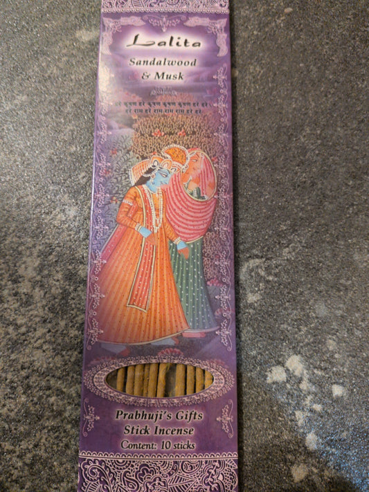 Prabhuji's Incense 10 sticks Lalita