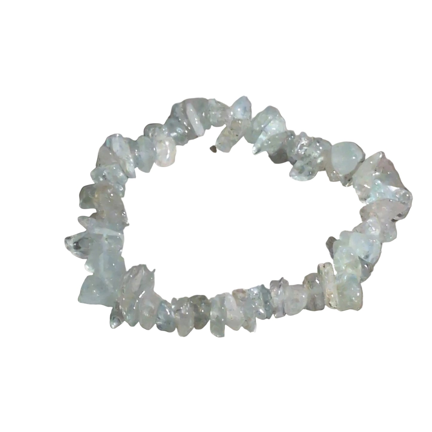 Elastic Chips Bracelet - Aquamarine