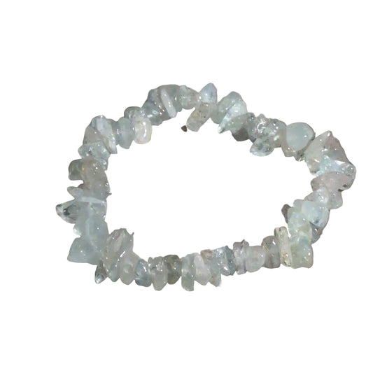 Elastic Chips Bracelet - Aquamarine