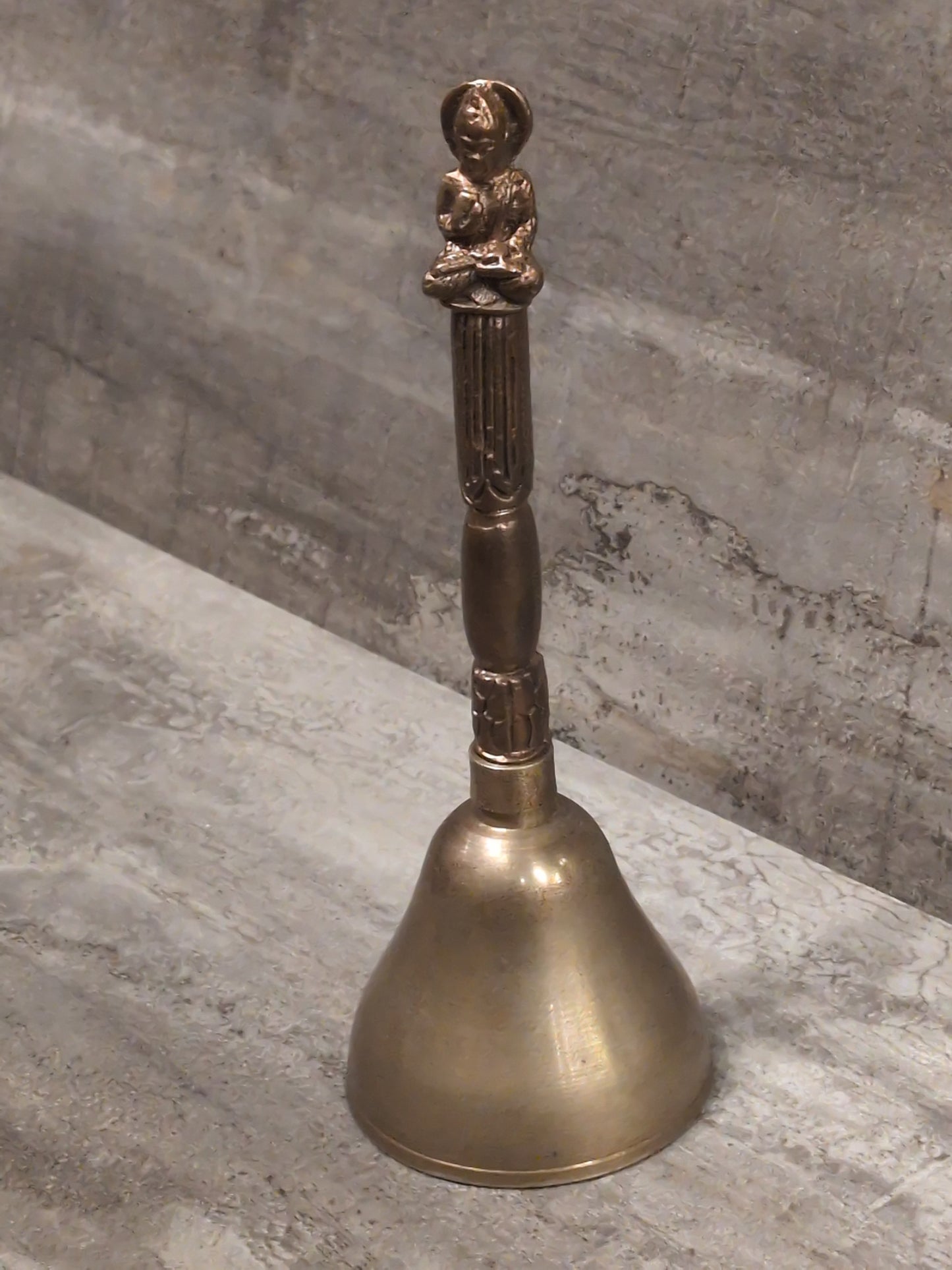 6" Buddha Brass Offering Bell