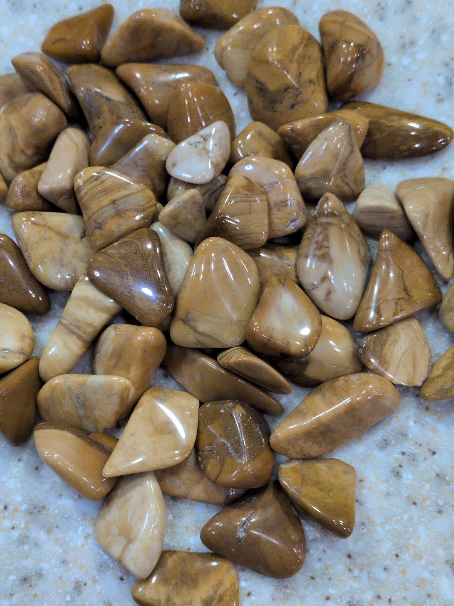 Yellow Jasper Tumbled stone