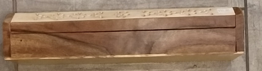 Two-tone wood Incense Coffin Box