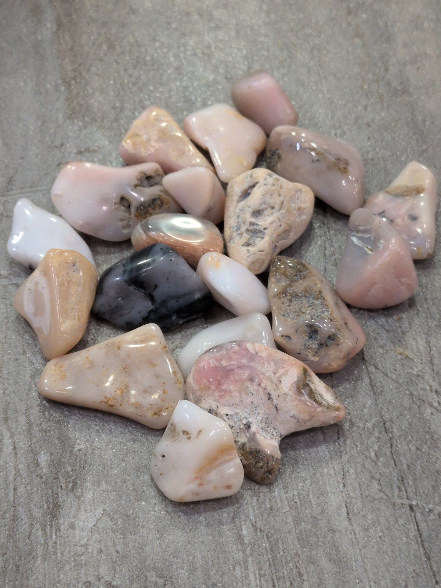 Pink Opal Tumbled stone