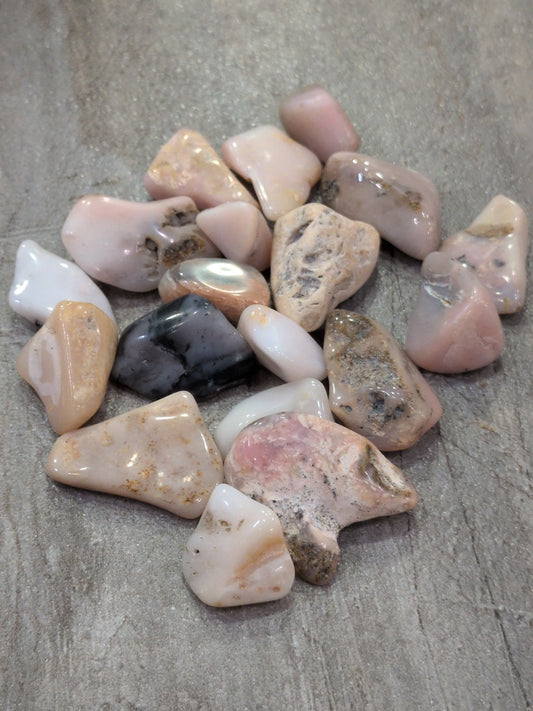 Pink Opal Tumbled stone