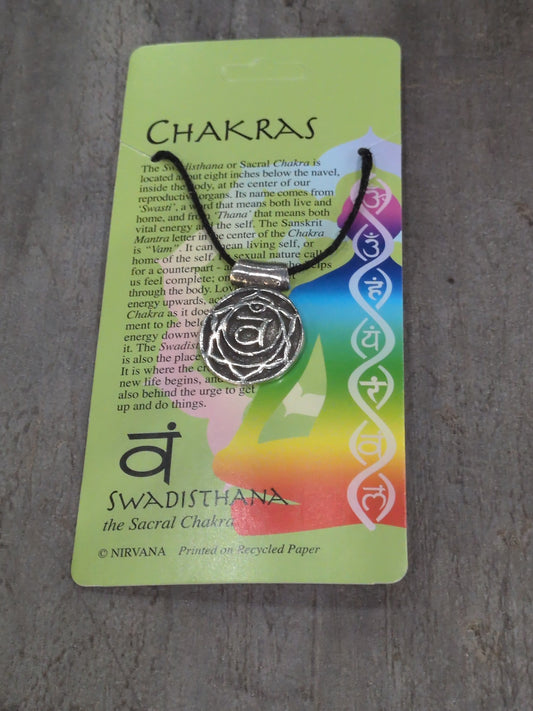 Chakras Collection Swadisthana/ Sacral Chakra Pewter Pendant