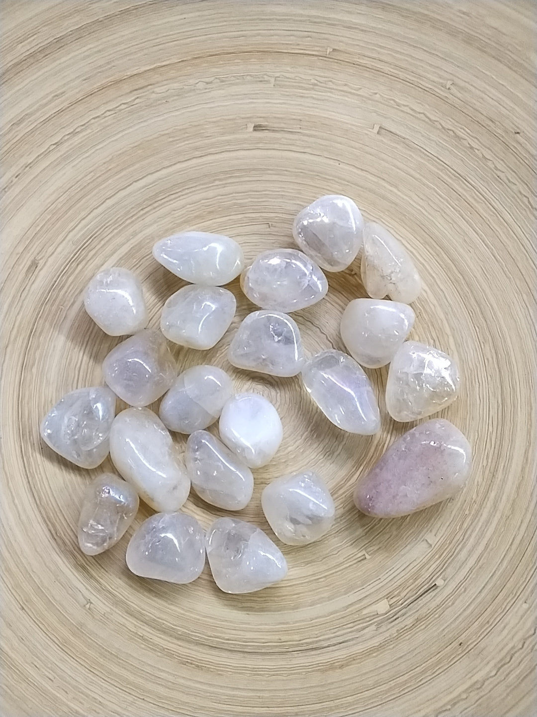 Pearl Aura Citrine Tumbled stone
