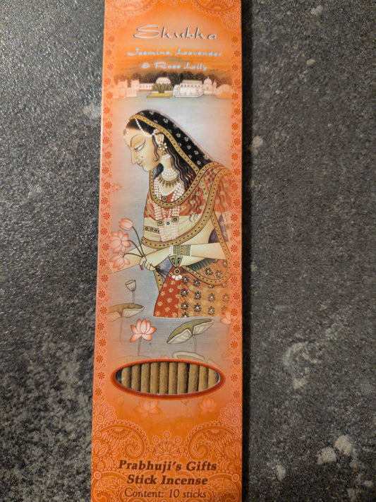 Prabhuji's Incense 10 sticks Skubka