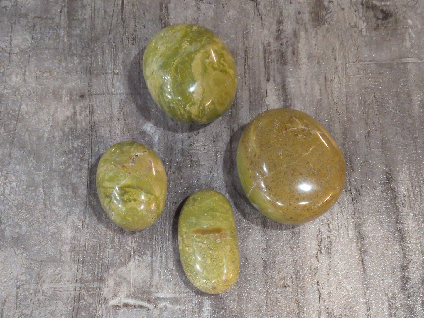 Green Opal palm stone Priced Each