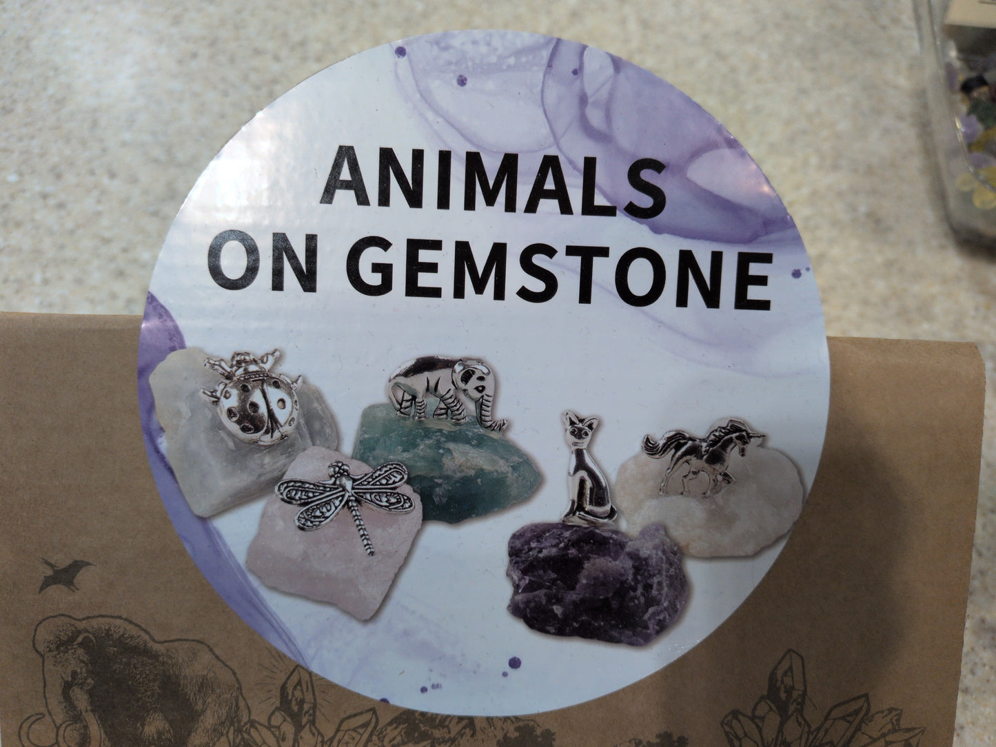 Assorted Animals on Gemstone base
