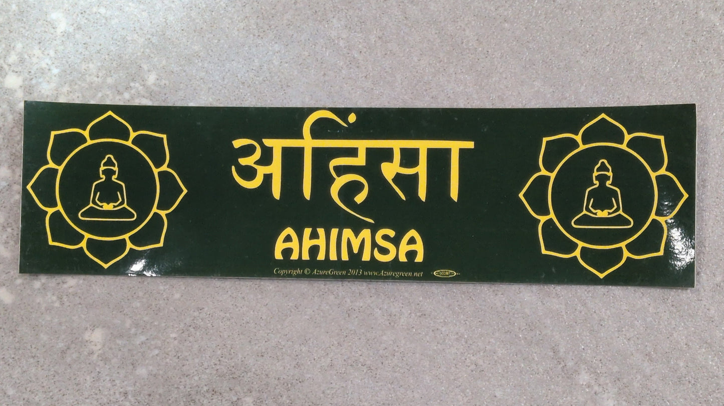Ahimsa bumper sticker