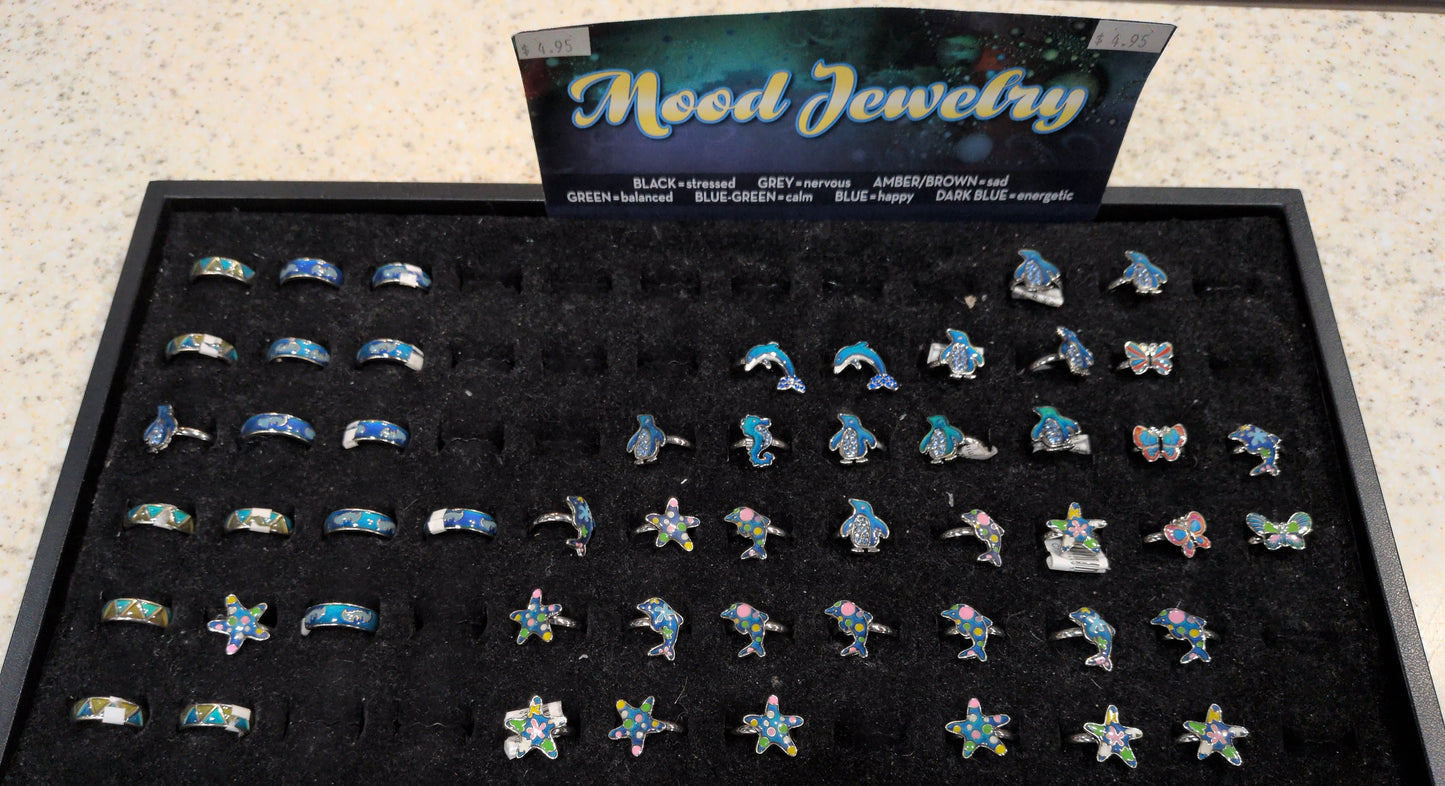 Assorted mood rings