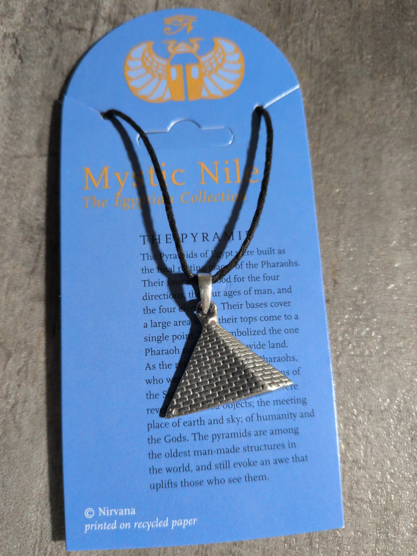Mystic Nile (Egyptian Collection) The Pyramid Pewter Pendant