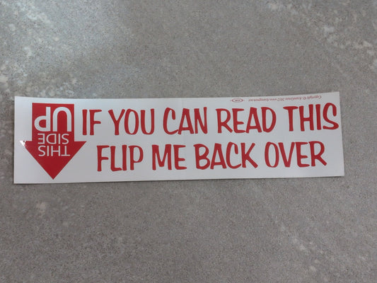 This side up bumper sticker