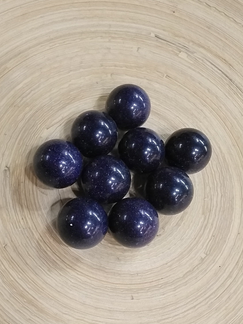 Blue Goldstone sphere