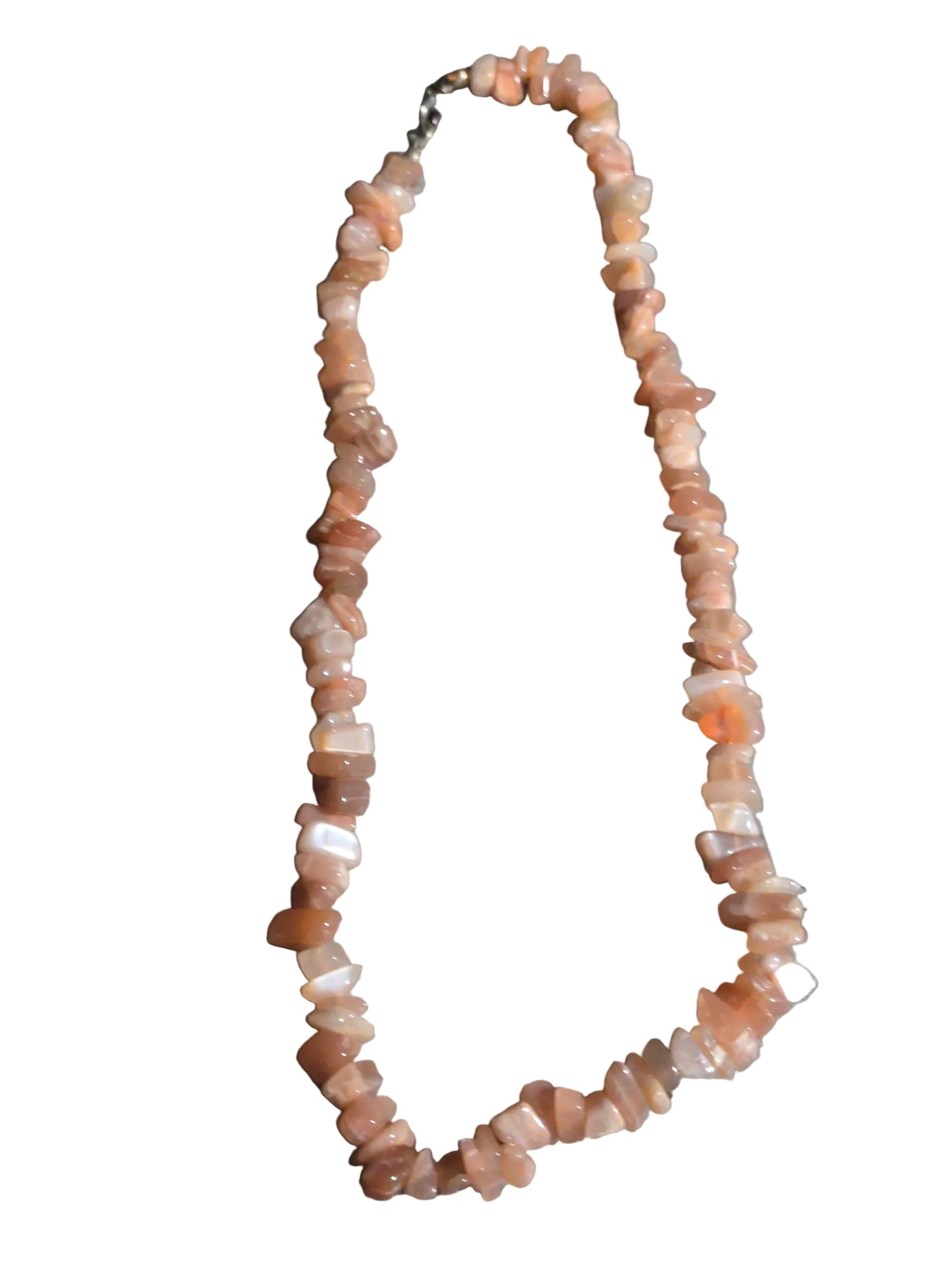 Gemstone Chips Choker- Peach Moonstone