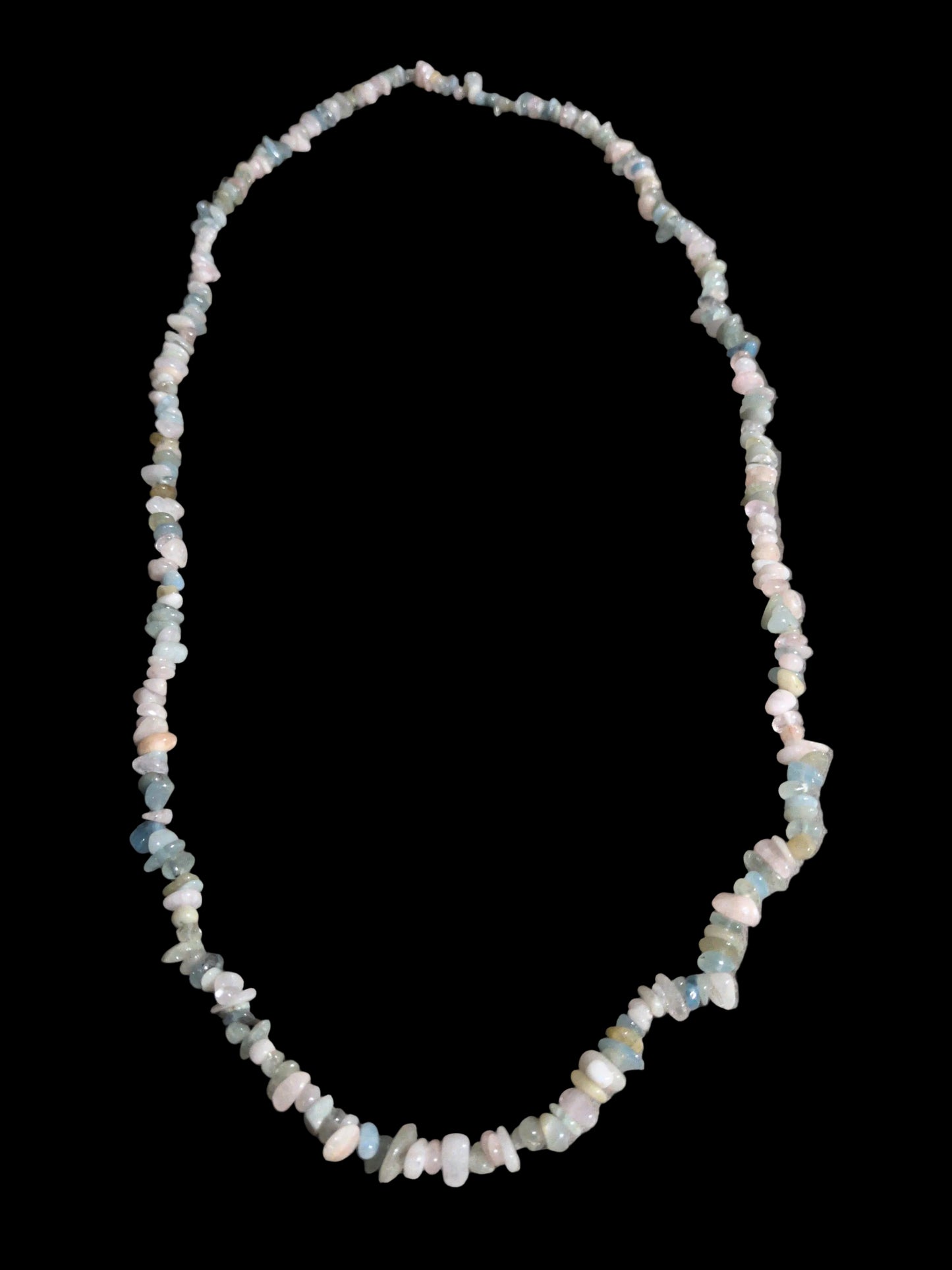 Gemstone Chips Necklace- Morganite Mix